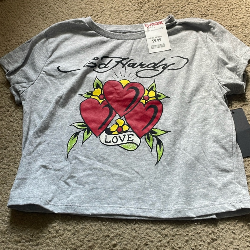 ed hardy crop top